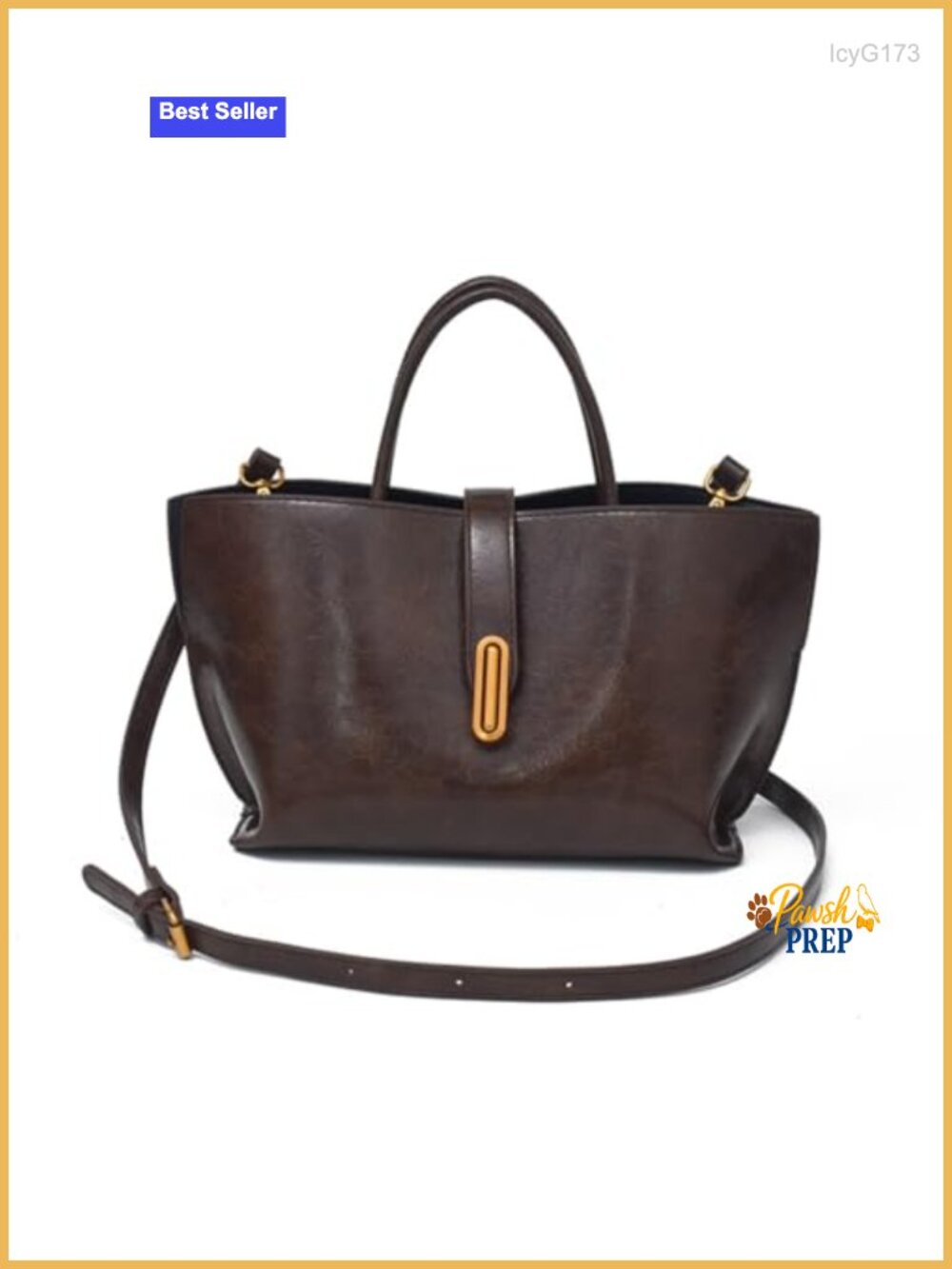PU Leather Vintage Bucket Crossbody Bag, Small Shoulder Purse